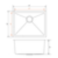 Pelican PL-HA108 R15 16G Handmade 16 Gauge Stainless Steel Undermount Kitchen Sink 23'' x 18'' w/ Micro Radius Corners